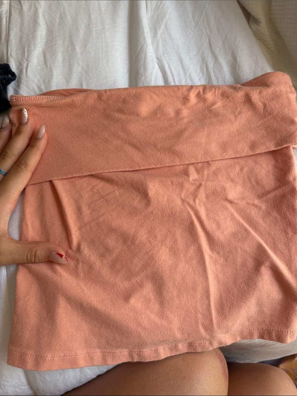 American Eagle Outfitters Peach Tube Tank Top